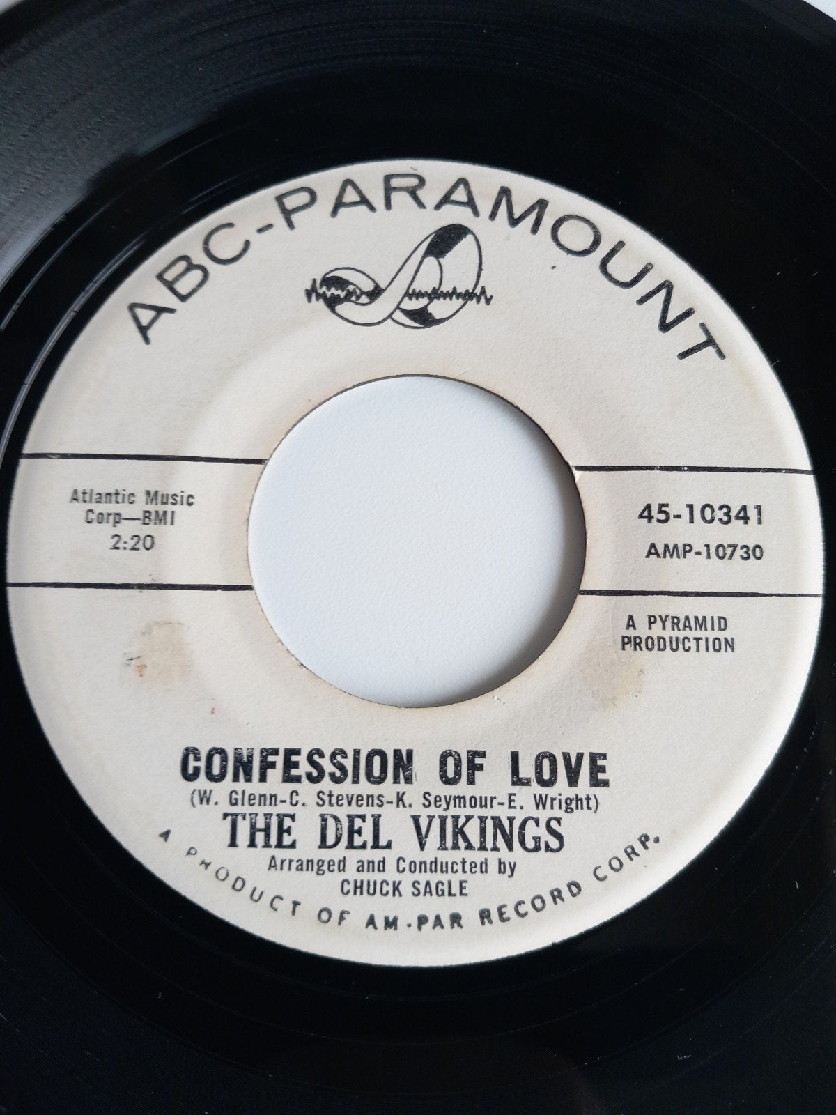 THE DEL VIKINGS. CONFESSION OF LOVE.  POPCORN USA 45T, Enlèvement ou Envoi, R&B et Soul