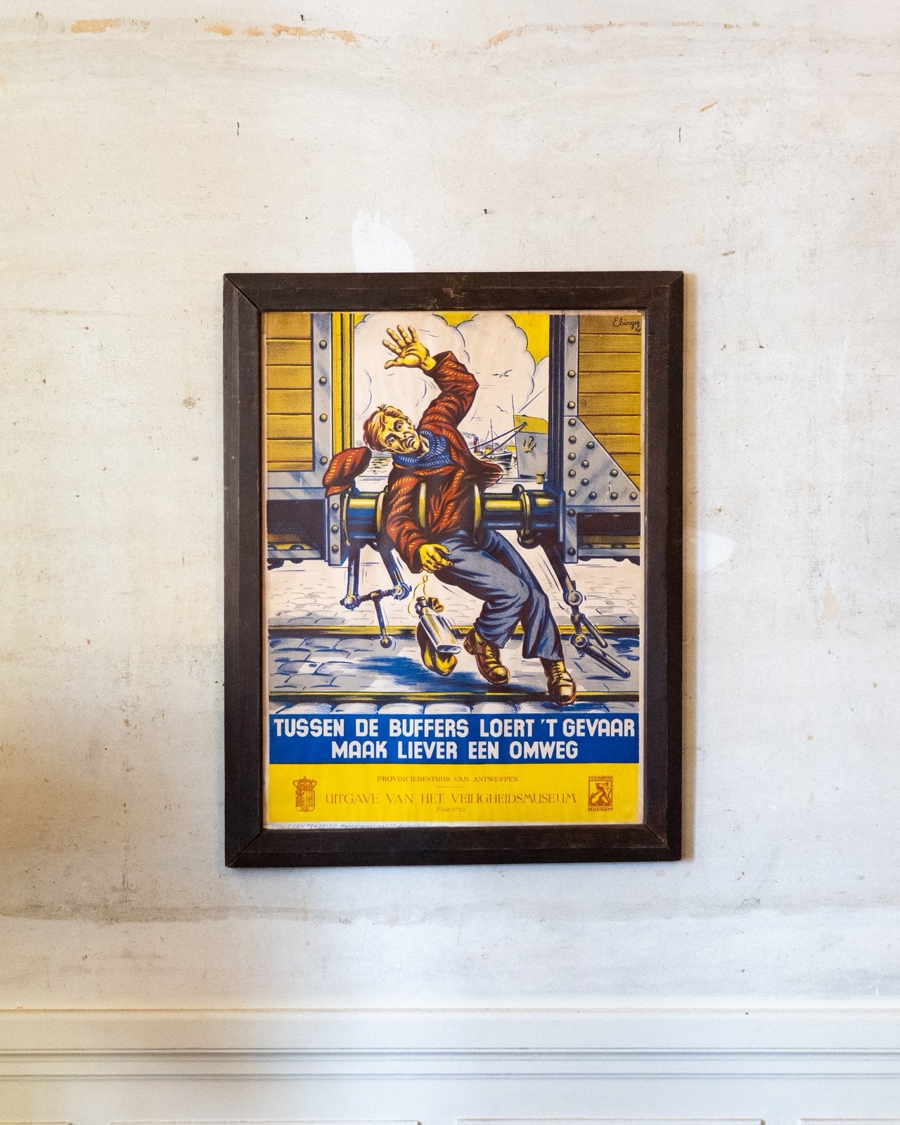 Affiche sur la sécurité des dockers 1948, Antiquités & Art, Enlèvement