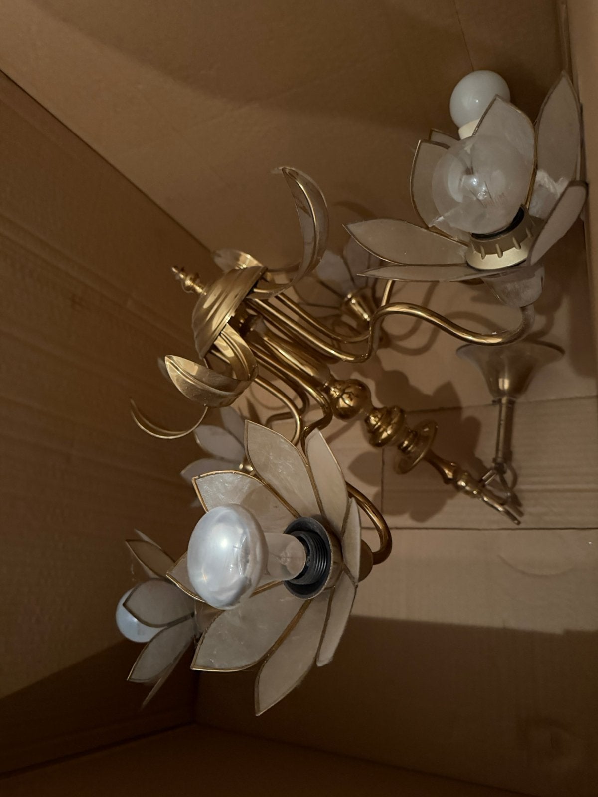 Luster kopen - 6 lampen, Huis en Inrichting, Ophalen, Gebruikt, Metaal