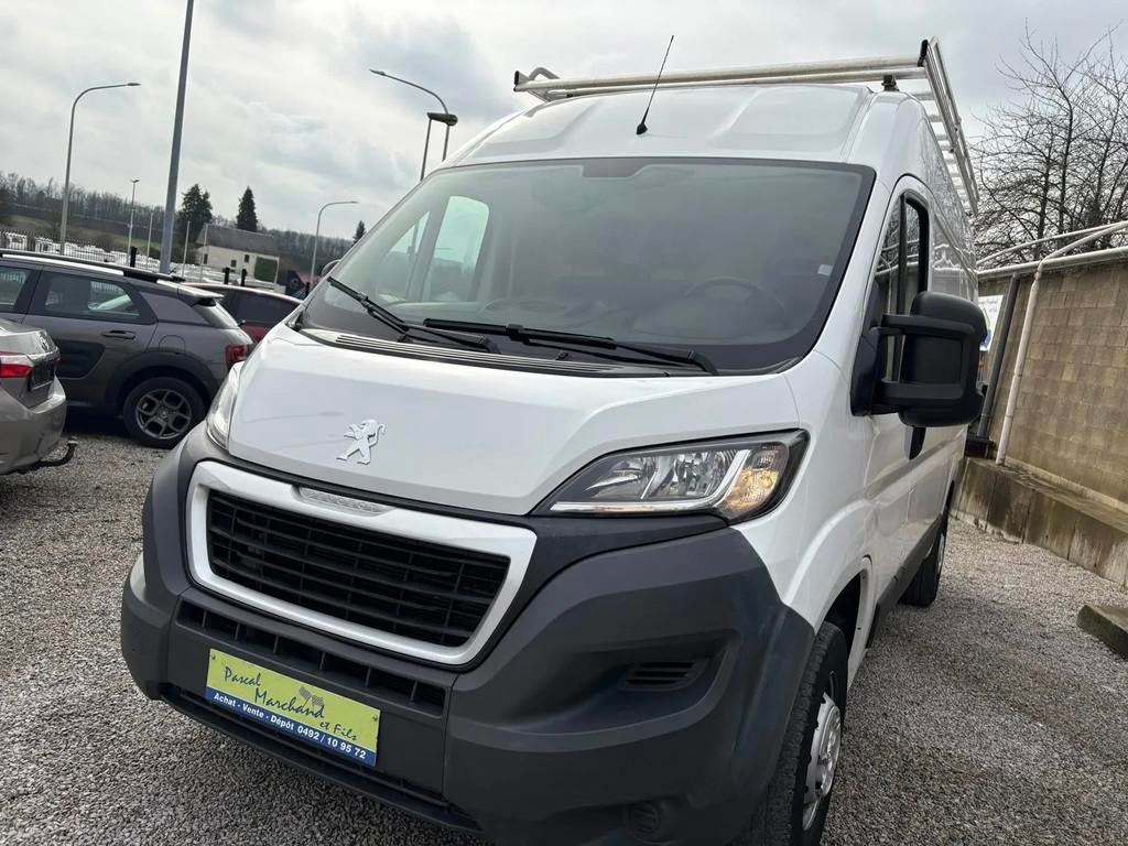 Peugeot Boxer (bj 2017), Auto's, Euro 5, Stof, Gebruikt, Zwart