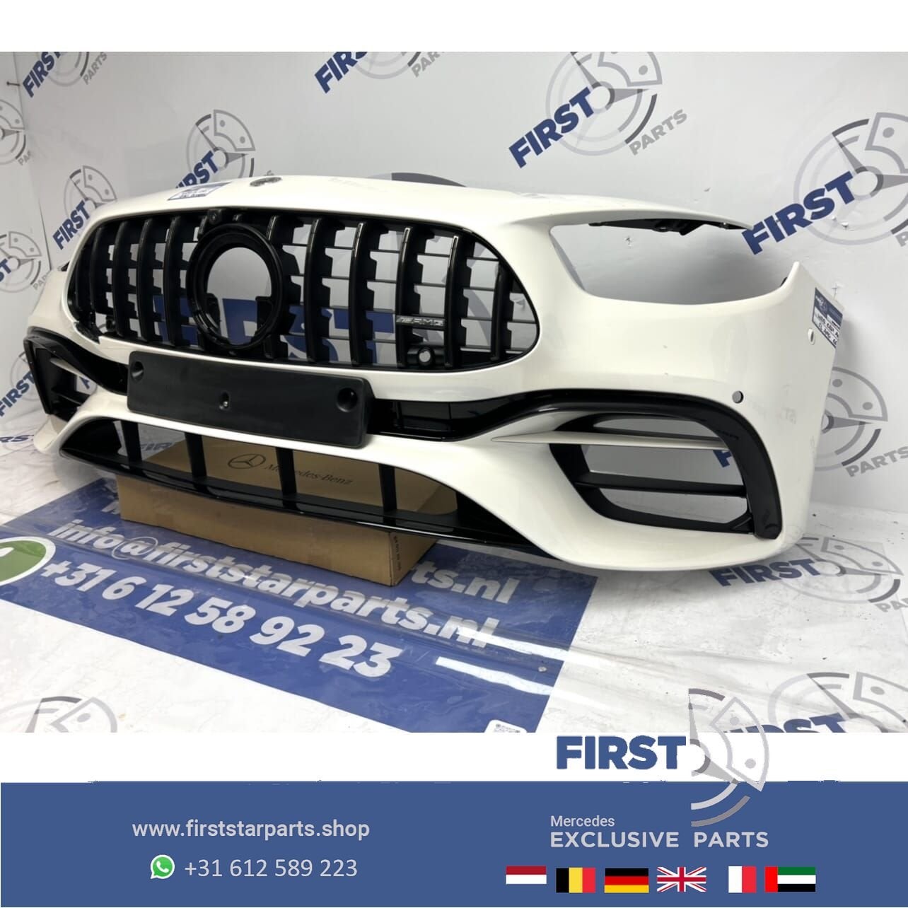 W213 E Klasse FACELIFT E63 E63S AMG Voorbumper Mercedes E Kl, Gebruikt, -, Voor, Ophalen of Verzenden