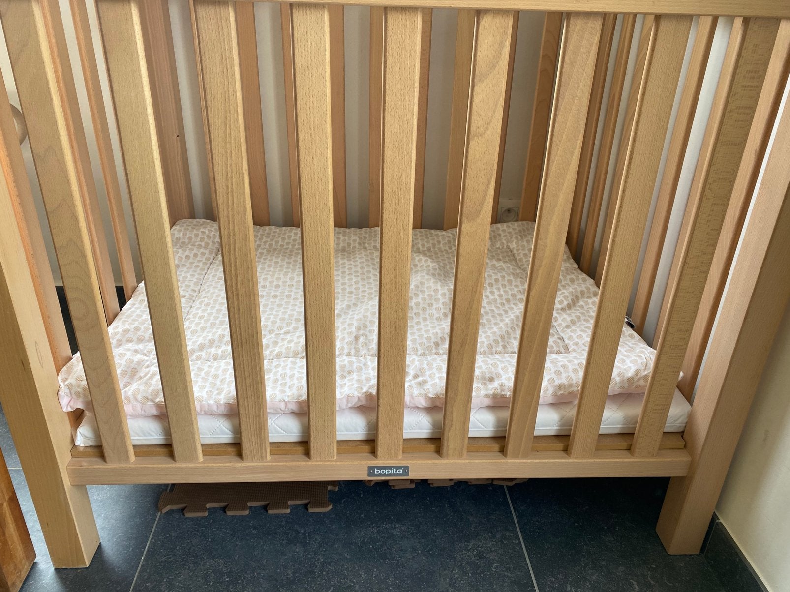 Bopita babypark naturel kleur + matras + parklegger, Kinderen en Baby's, Babyparken, Ophalen, Zo goed als nieuw
