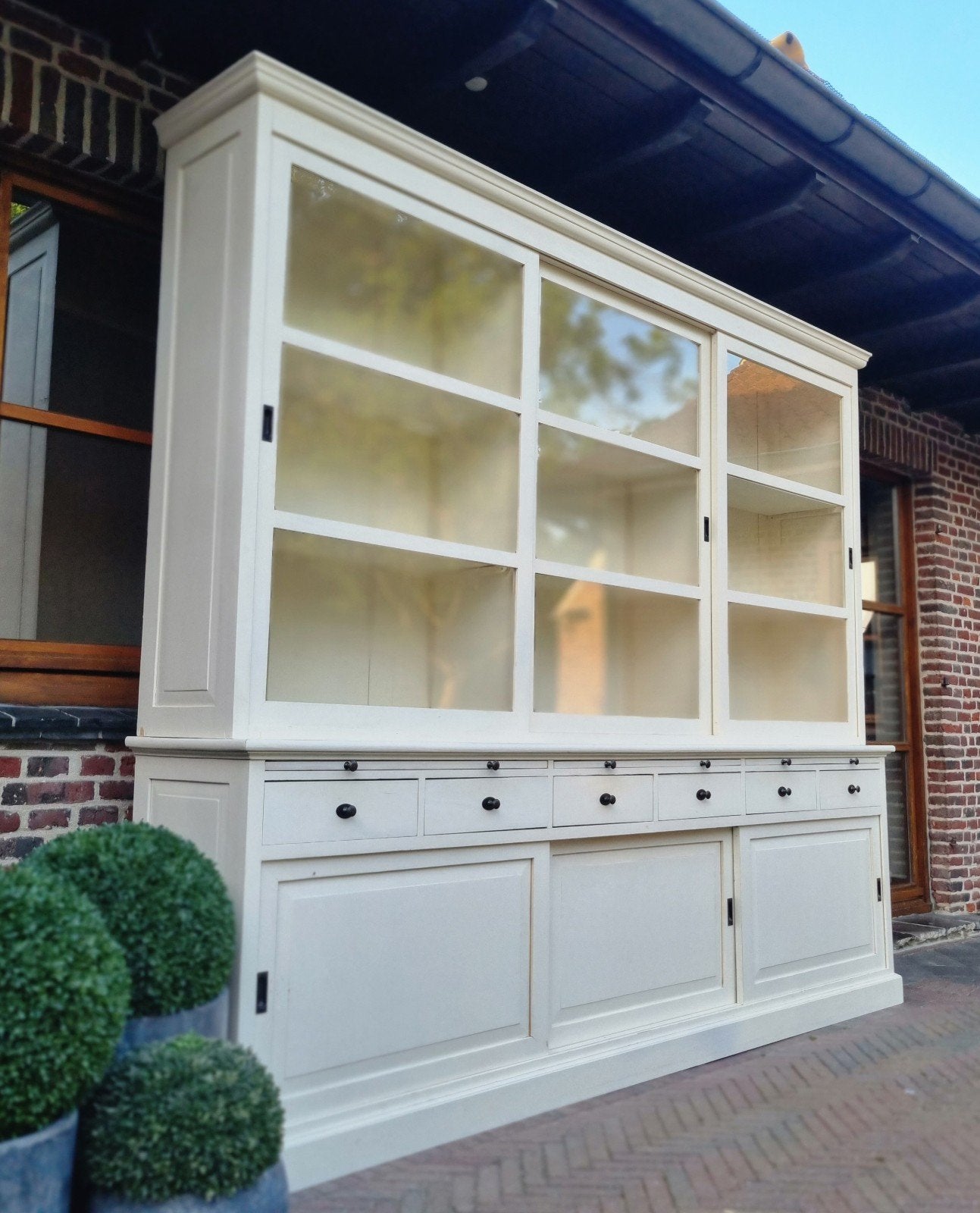 Buffet/vitrine en teck LIVRAISON GRATUITE