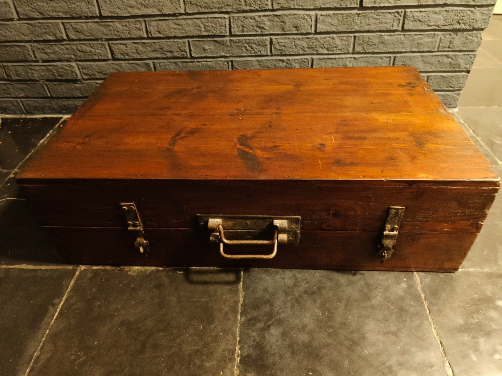 Coffre - malle en bois, Maison & Meubles, Enlèvement