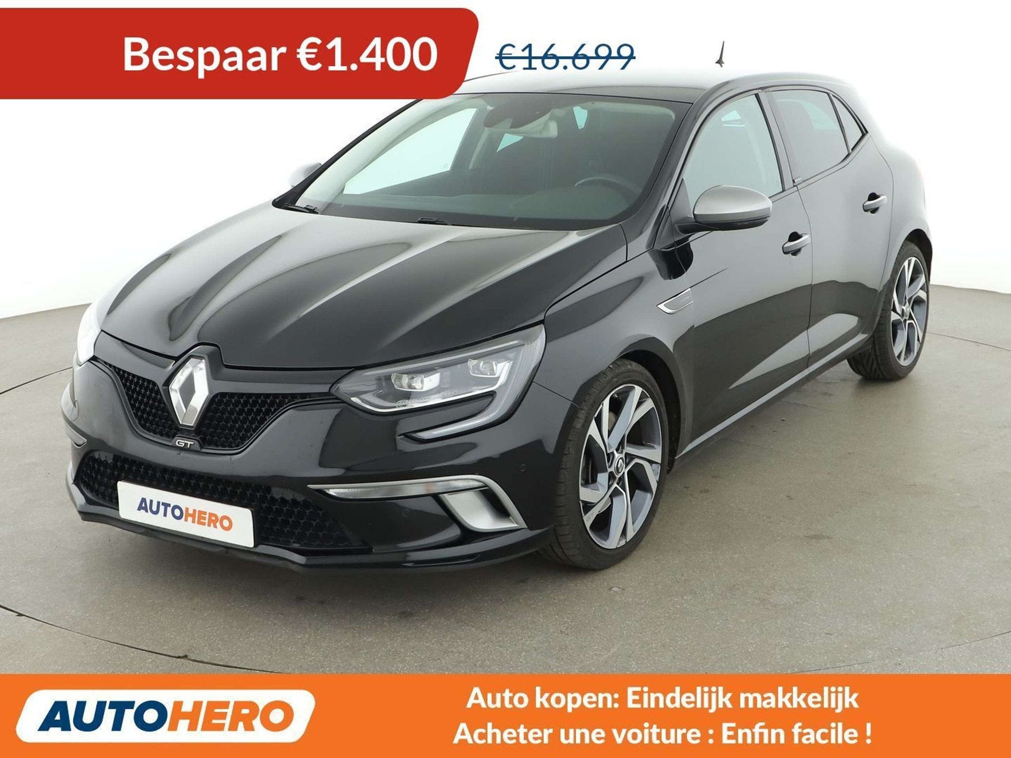 Renault Mégane 1.6 TCe Energy GT (bj 2018, automaat), Gebruikt, Zwart, Zwart, 5 deurs