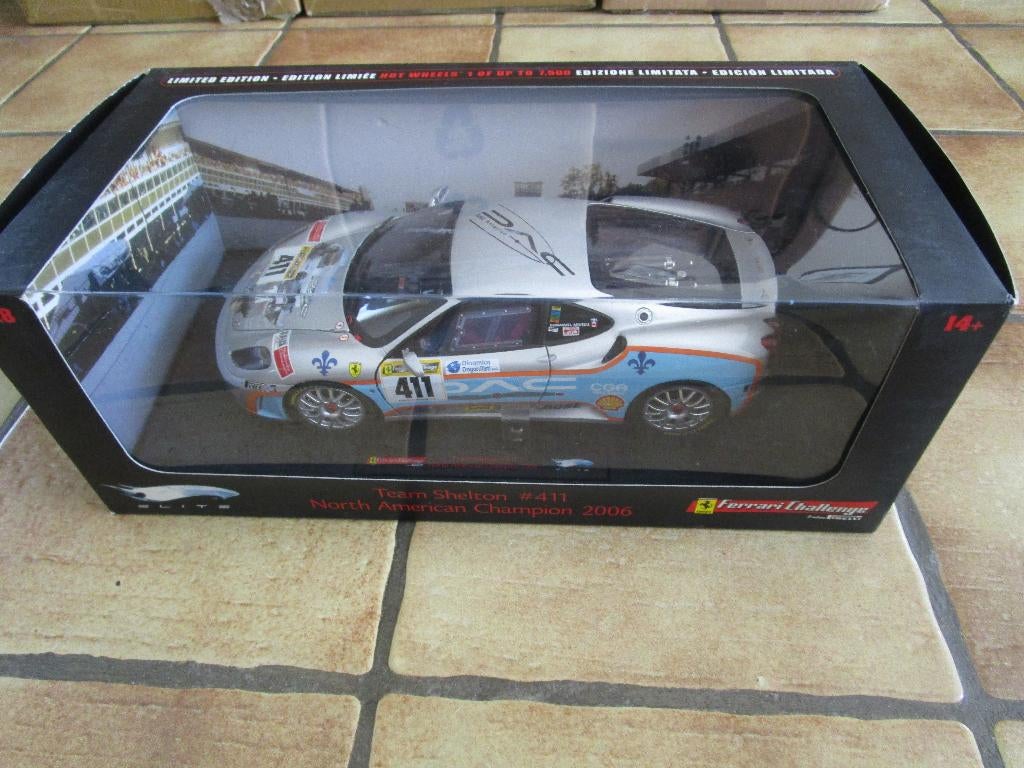 hotwheels elite ferrari f430 challenge 1:18, Enlèvement ou Envoi, Utilisé, Voiture, Autres marques