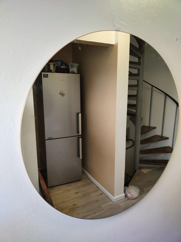 Miroir mural, Moins de 100 cm, Rond, Enlèvement, Utilisé