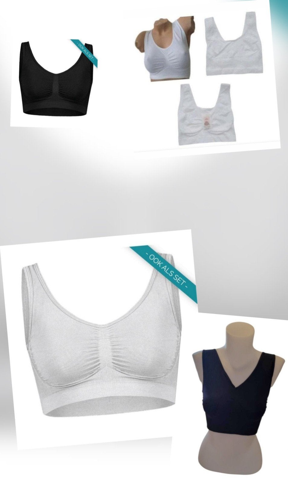 Nouveaux soutiens-gorge sans couture SWEET ANGEL, tailles S, Sweet Angel, Enlèvement ou Envoi, Blanc, Soutien-gorge