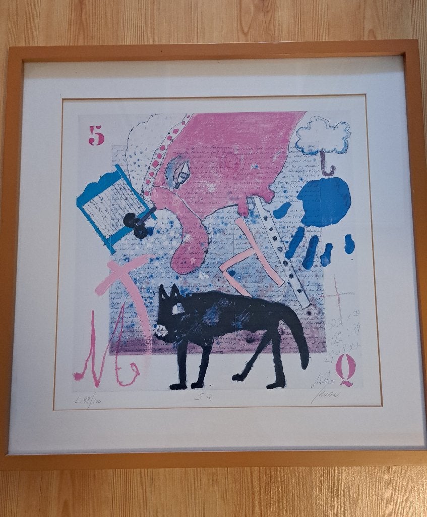 Print, zeefdruk sylvain 98/100, Gelimiteerde oplage, Ophalen, Ets