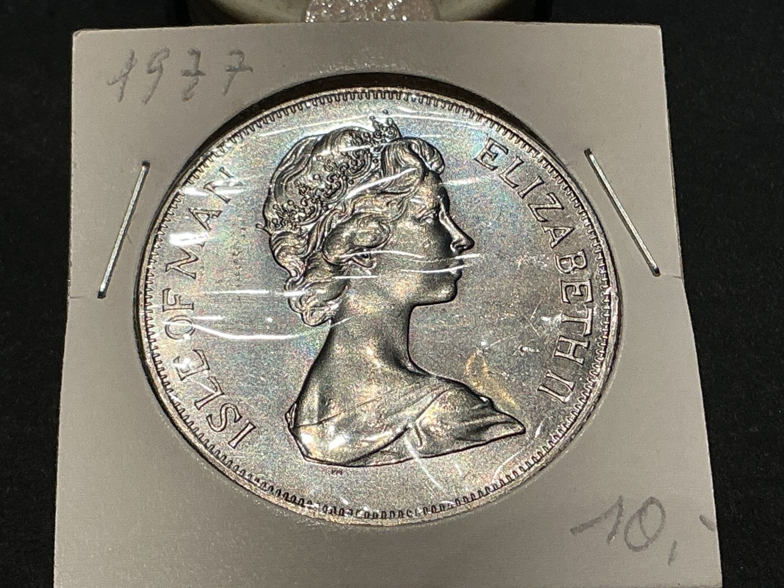 ISLE OF MAN 1 CROWN 1977, Ophalen of Verzenden