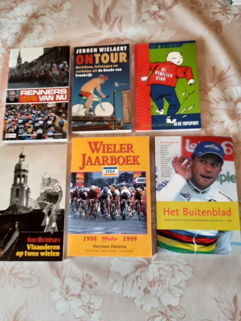 31 wielerboeken : lot à 25 euro (zie 6 scans), Boeken, Ophalen of Verzenden, Gelezen