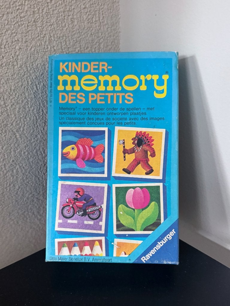 Vintage Kinder‑Memory 1977 | Ravensburger | Compleet, Verzenden, Gebruikt