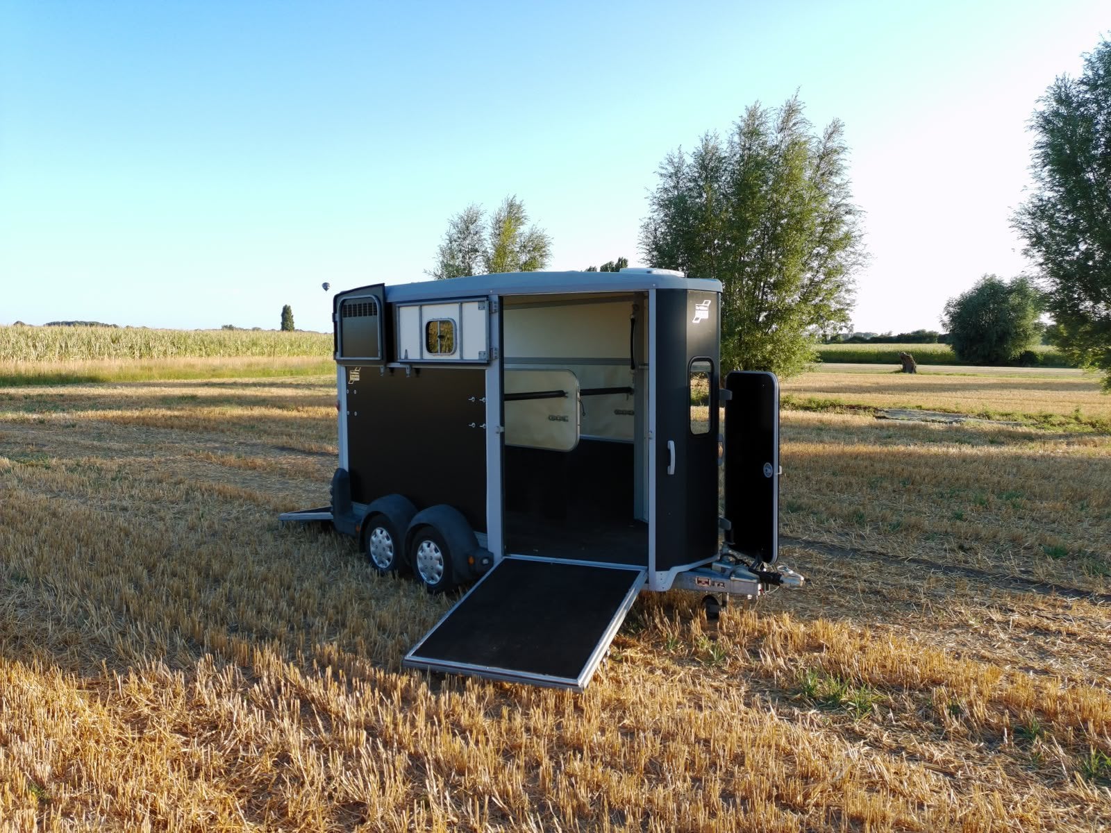 Paardentrailer te huur, Ophalen of Verzenden, Zo goed als nieuw, 2-paards trailer