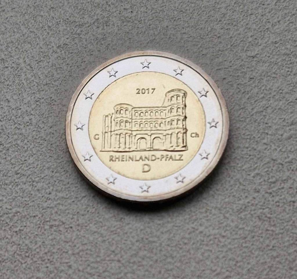 2 Euro Duitsland 2017 Rheinland-Pfalz G UNC, Postzegels en Munten, Ophalen of Verzenden, Duitsland, 2 euro, Losse munt