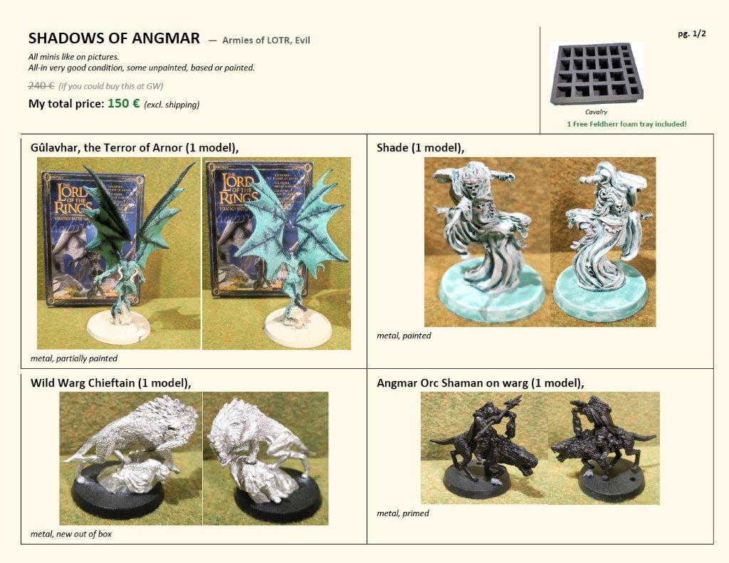 Shadows of Angmar (Evil) ME SBG Games workshop, Enlèvement ou Envoi, Neuf, Le Seigneur des Anneaux, Figurine(s)