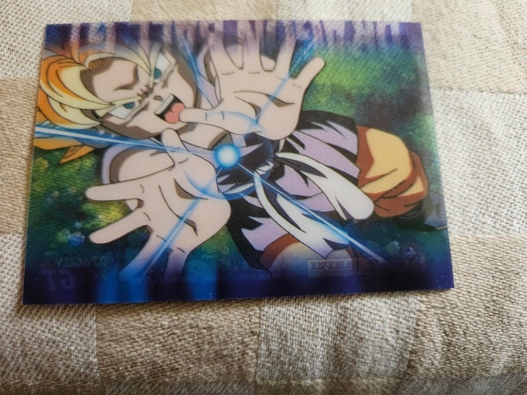 dragonball z kaart doorschijnend panini Goku Blast, Hobby en Vrije tijd, Ophalen of Verzenden, Nieuw, Losse kaart