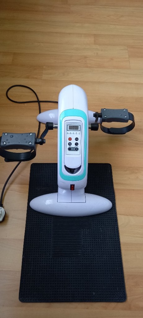 RorHs electr. mini oefenfiets., Sports & Fitness, Appareils de fitness, Vélo de bureau, Jambes, Comme neuf, Synthétique