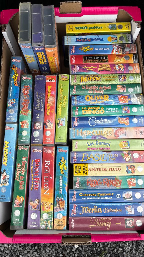 Lot VHS Walt Disney, Enlèvement, Utilisé