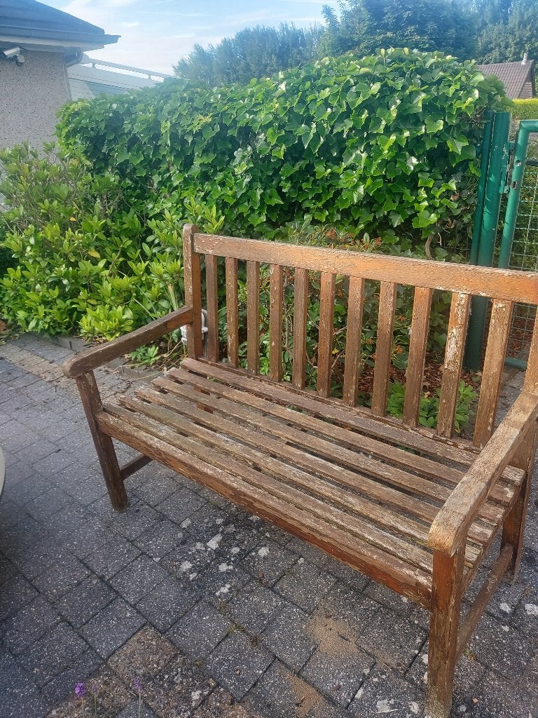 Houten tuinbank, Tuin en Terras, Ophalen of Verzenden, Gebruikt