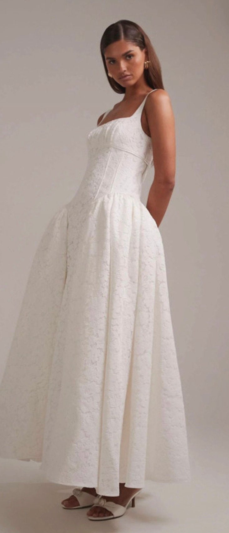 Robe de événement en dentelle blanche, Vêtements | Femmes, Enlèvement ou Envoi, Comme neuf