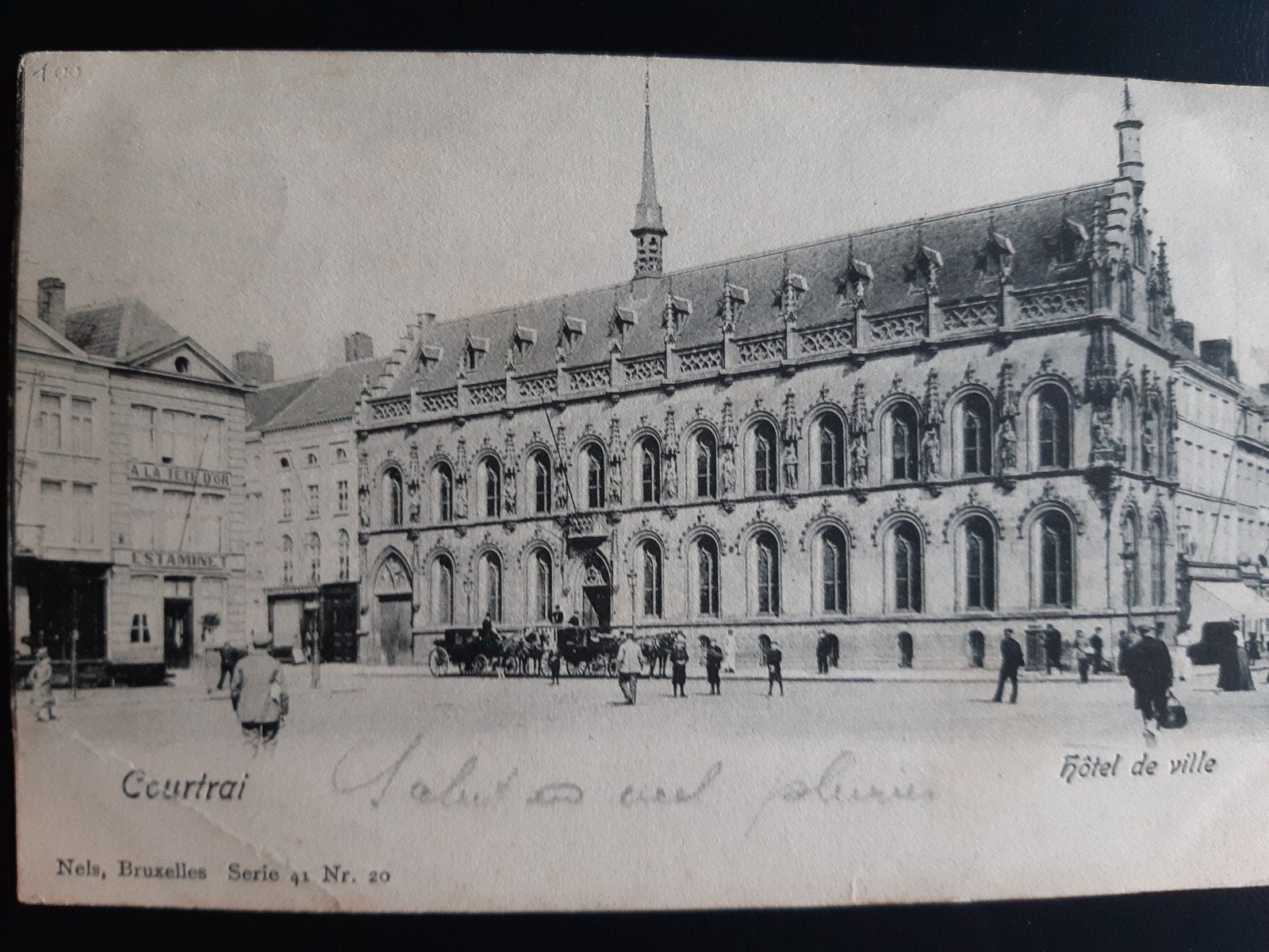 Kortrijk COURTRAI STADHUIS HOTEL DE VILLE S, Antiek en Kunst, Ophalen of Verzenden, Kaart