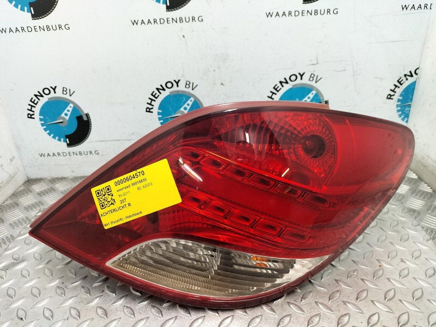 PEUGEOT 207 1.4 VTi Access  ACHTERLICHT R 2011, Ophalen of Verzenden, Gebruikt, ARN erkend