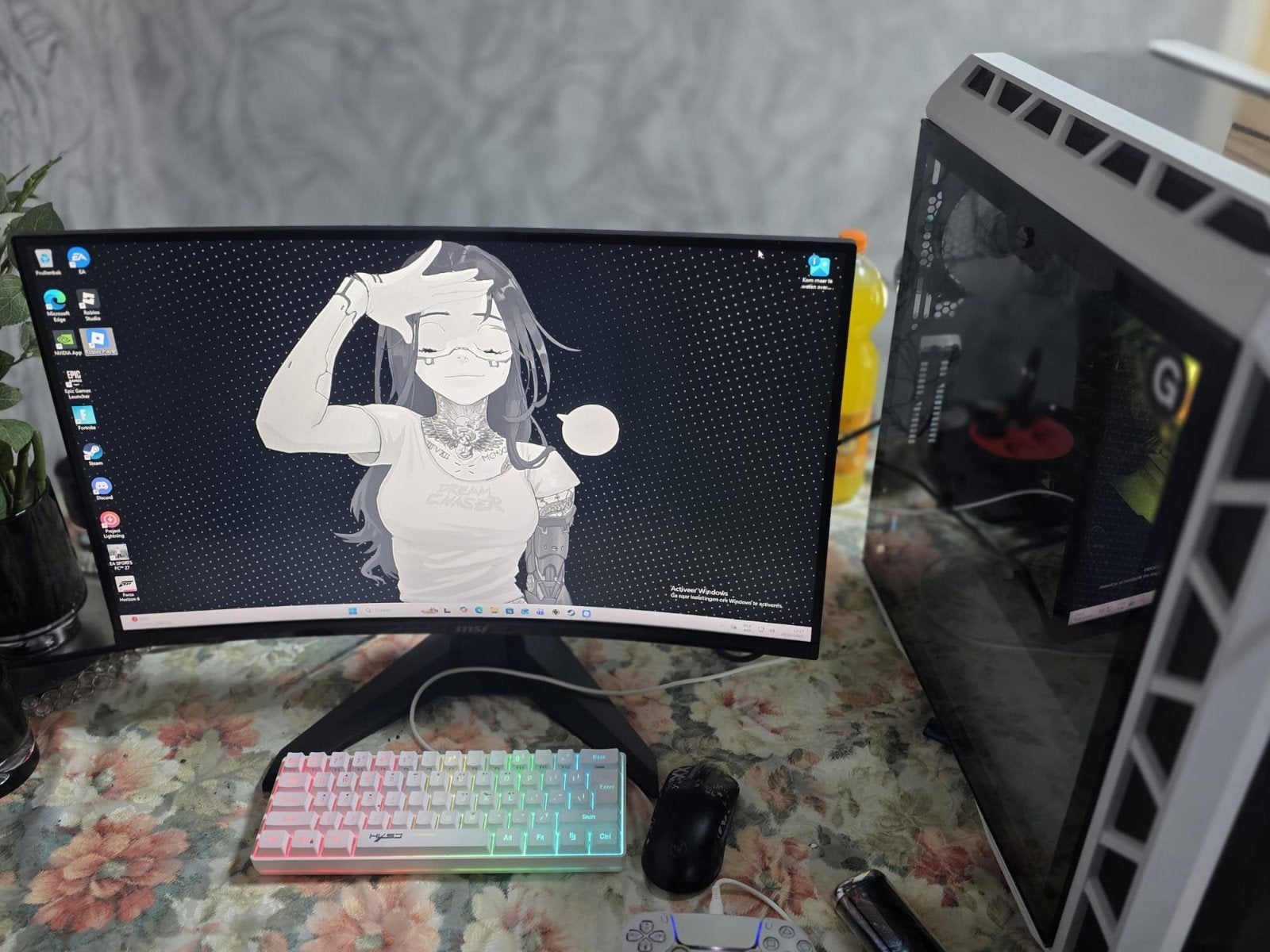 gaming pc setup rtx 3060ti 16GB rammRyzen 7 5800x 1.5TB top, Ophalen of Verzenden, Gaming