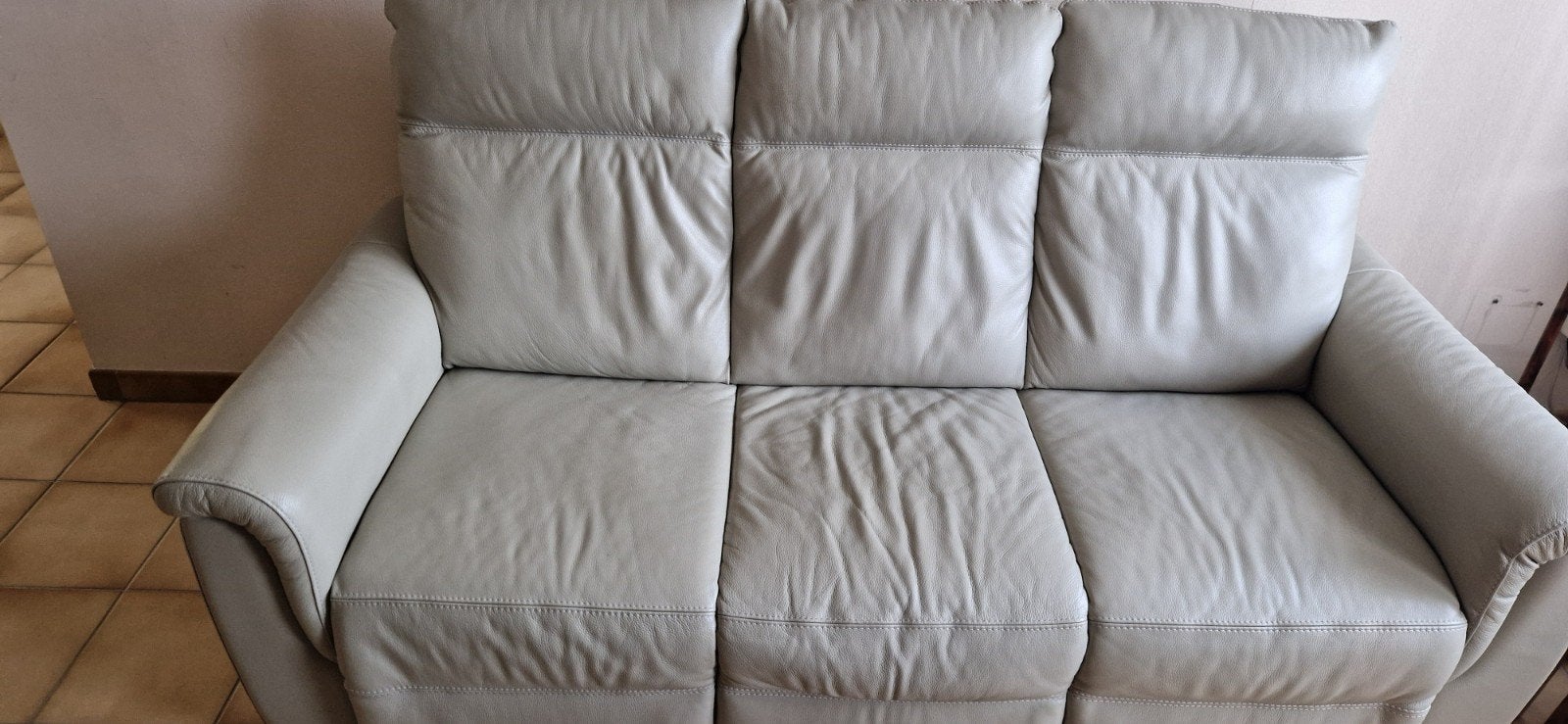 Lederen zetel 3 zit, Ophalen