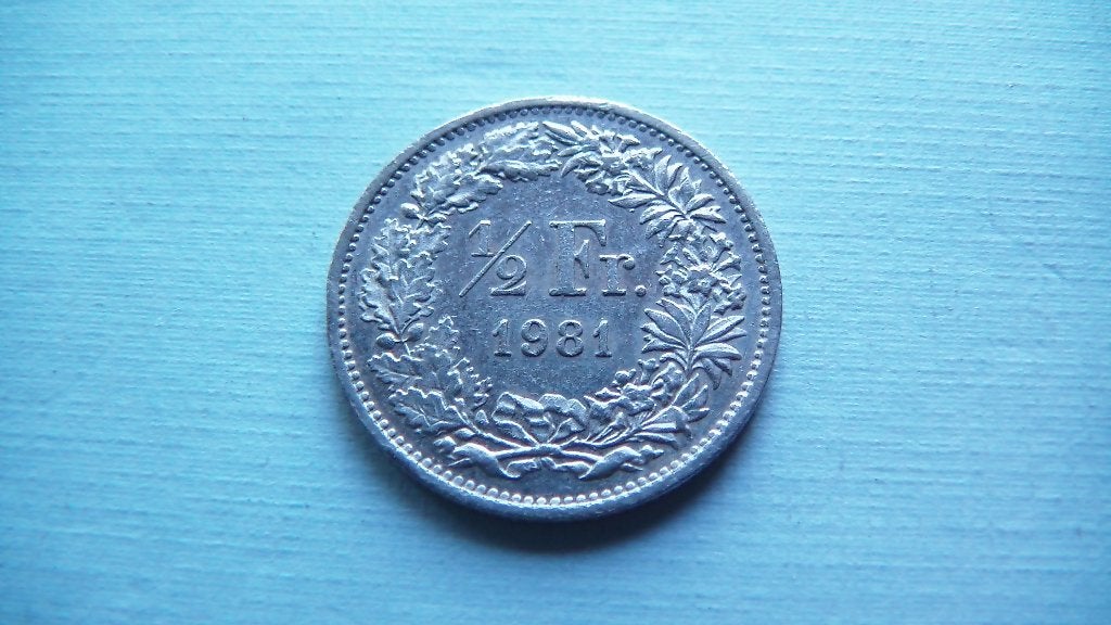 suisse 1/2 franc 1981, Enlèvement