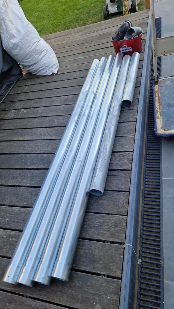 Regenpijp zink 80 mm, Doe-het-zelf en Bouw, Ophalen, Zink, Bochten