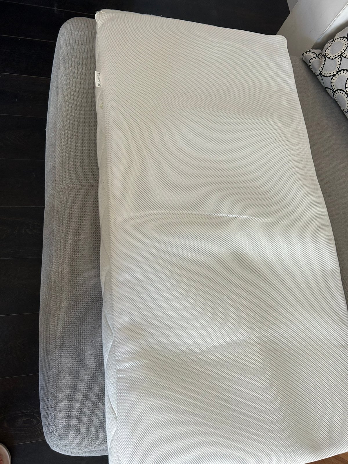 Matras voor babybed met Airgosafe Topper B 60 x L 120 cm, Huis en Inrichting, Ophalen, Zo goed als nieuw, 120 cm, Matras