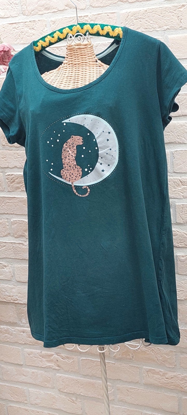 t shirt maat xxl 56cm van oksel tot oksel, Kleding | Dames, Grote Maten, Ophalen of Verzenden, Zo goed als nieuw, Groen, Shirt of Top
