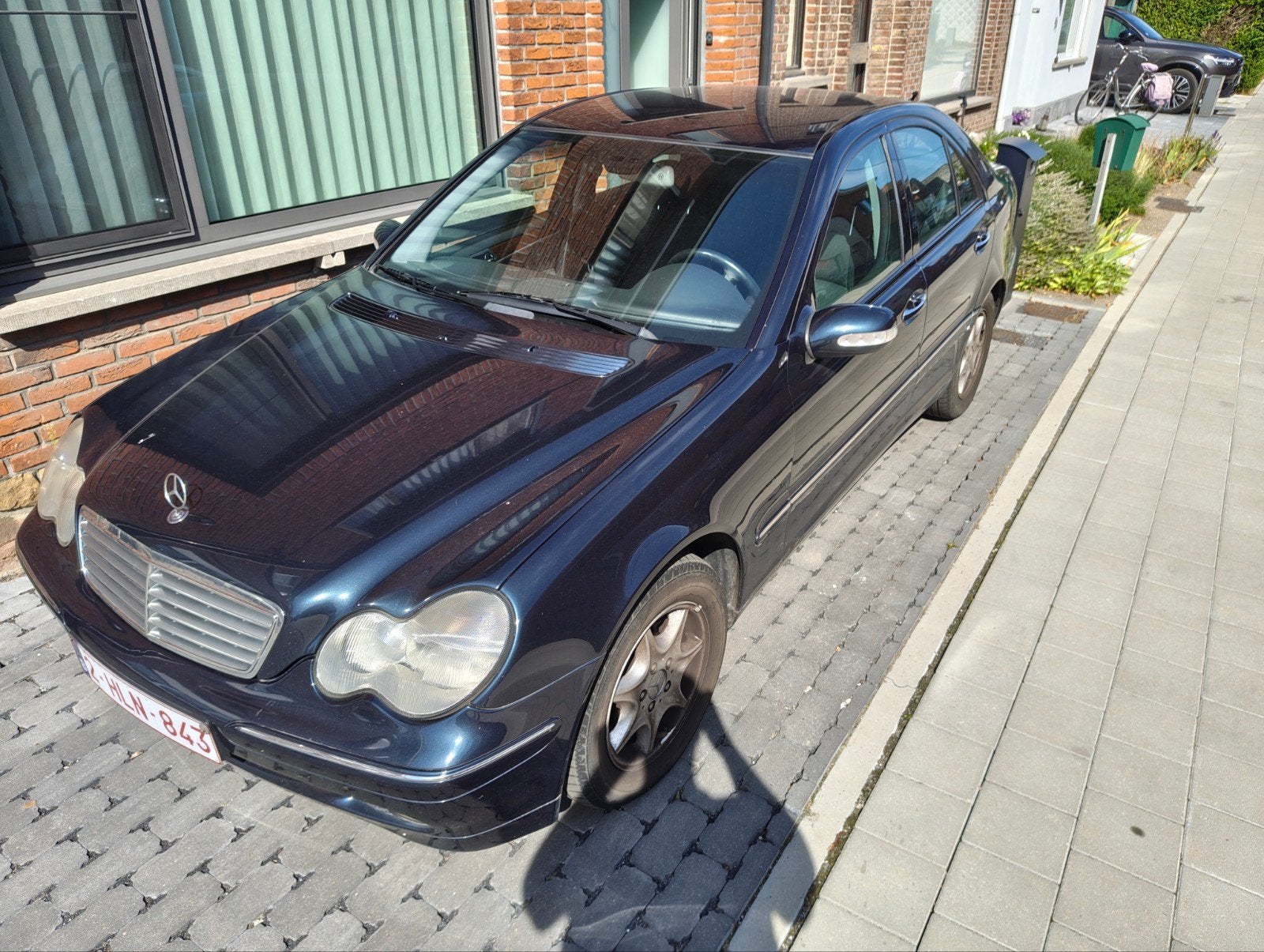 EXPORT / HANDELAARS Mercedes-Benz C220 CDI Elegance (2000), Auto's, Mercedes-Benz, 100 kW, 4 deurs, Zwart, Blauw