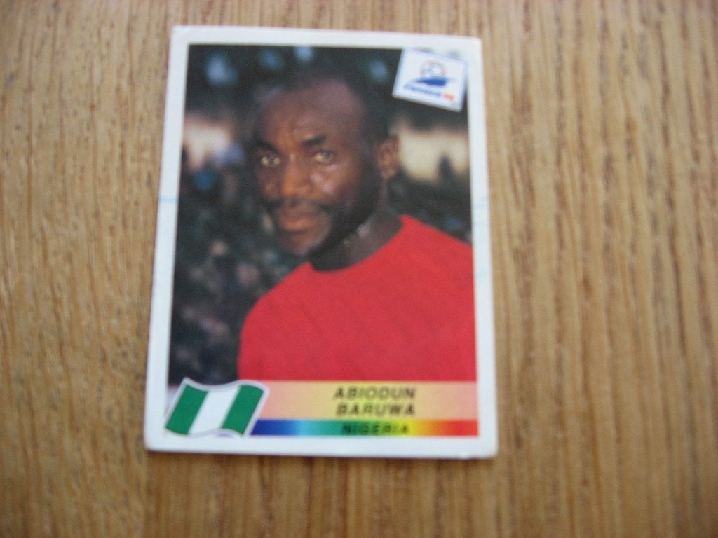 Autocollant Panini France 98 Coupe du Monde Nigeria A Baruwa, Enlèvement ou Envoi, Neuf, Autocollant