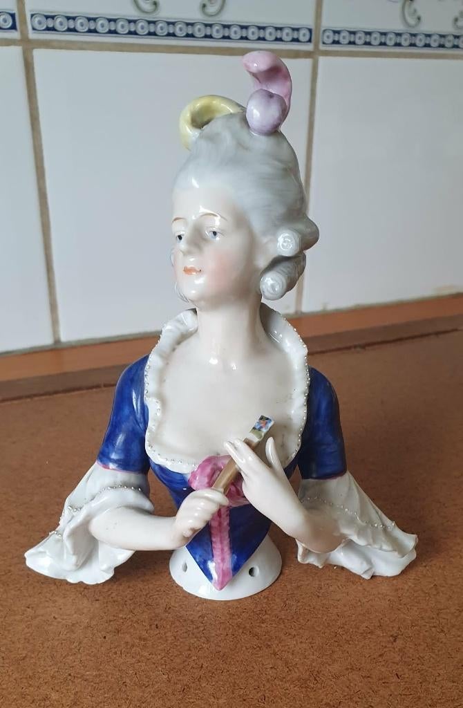 FIGURINE HALF DOLL DE HÖSCHT ART DECO NUMEROTE DEUTSCHLAND, Enlèvement