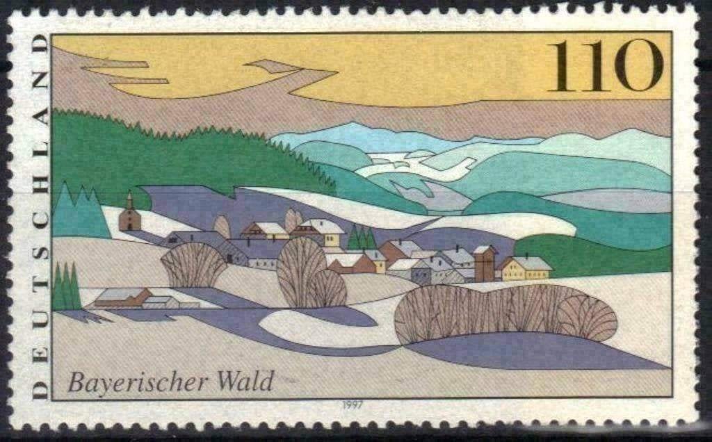 Allemagne 1997 - Yvert 1775 - Forêt bavaroise (ST), Envoi, Affranchi