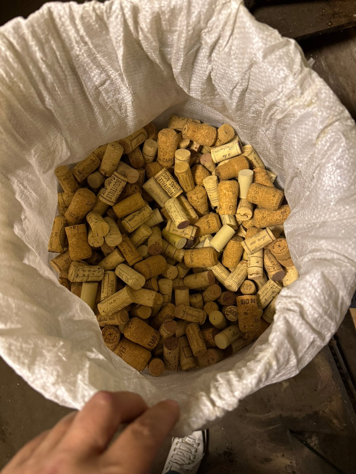 Sac de bouchons à vin usagés, bouchons de liege, Enlèvement, Comme neuf, Outillage ou Accessoires