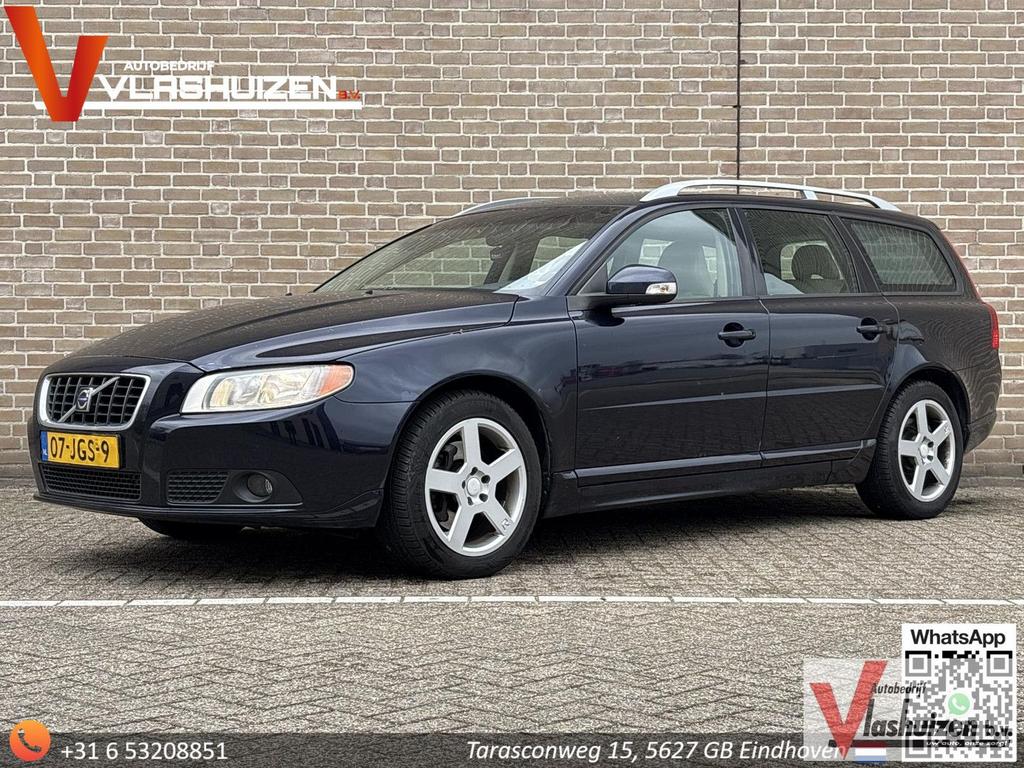 Volvo V70 2.4D Momentum | Leder | Climate | Cruise | PDC | T, Auto's, Volvo, Parkeersensor, Blauw, V70, 172 g/km
