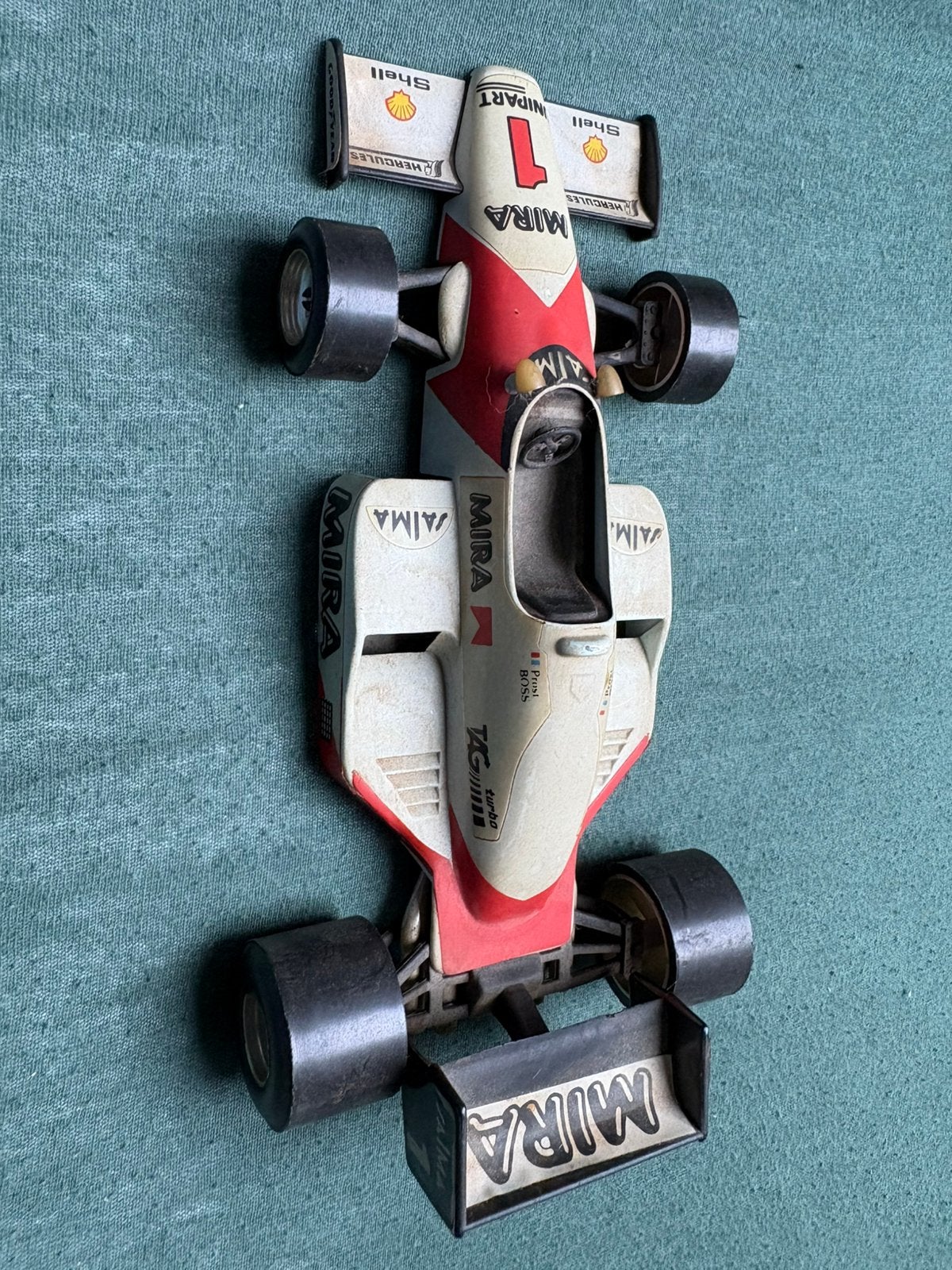 McLaren Porsche -Mira- 1/25 made in Spain, Verzamelen, Ophalen of Verzenden, Gebruikt
