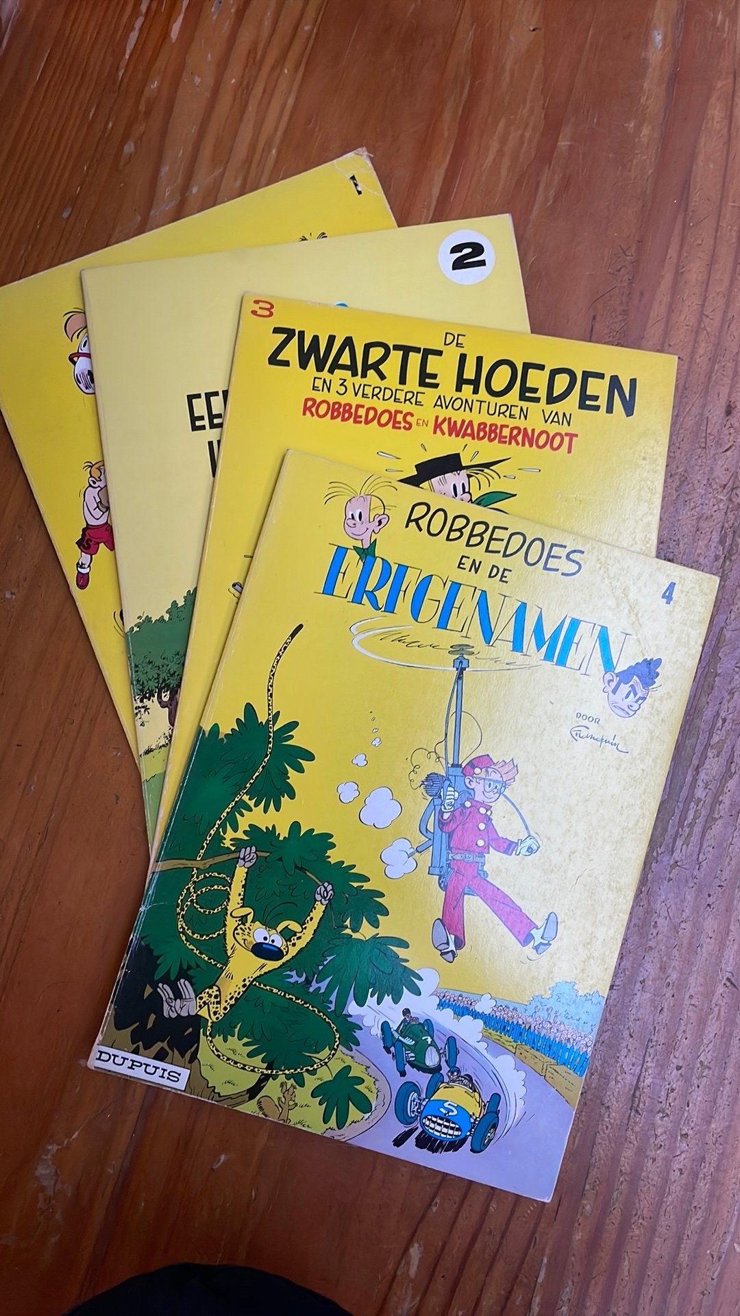 Robbedoes en Kwabbernoot ( 1,2,3,4 ), Ophalen of Verzenden, Gelezen