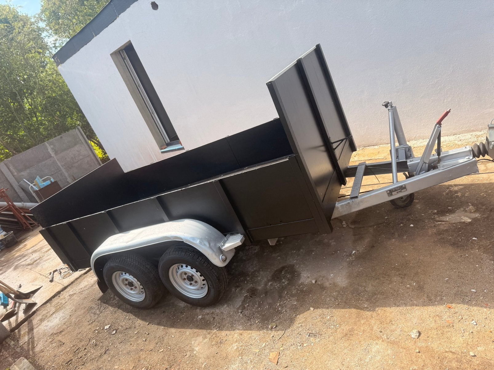 Dubbel as aanhangwagen 750 kg!!!! Rijbewijs B, Enlèvement, Comme neuf