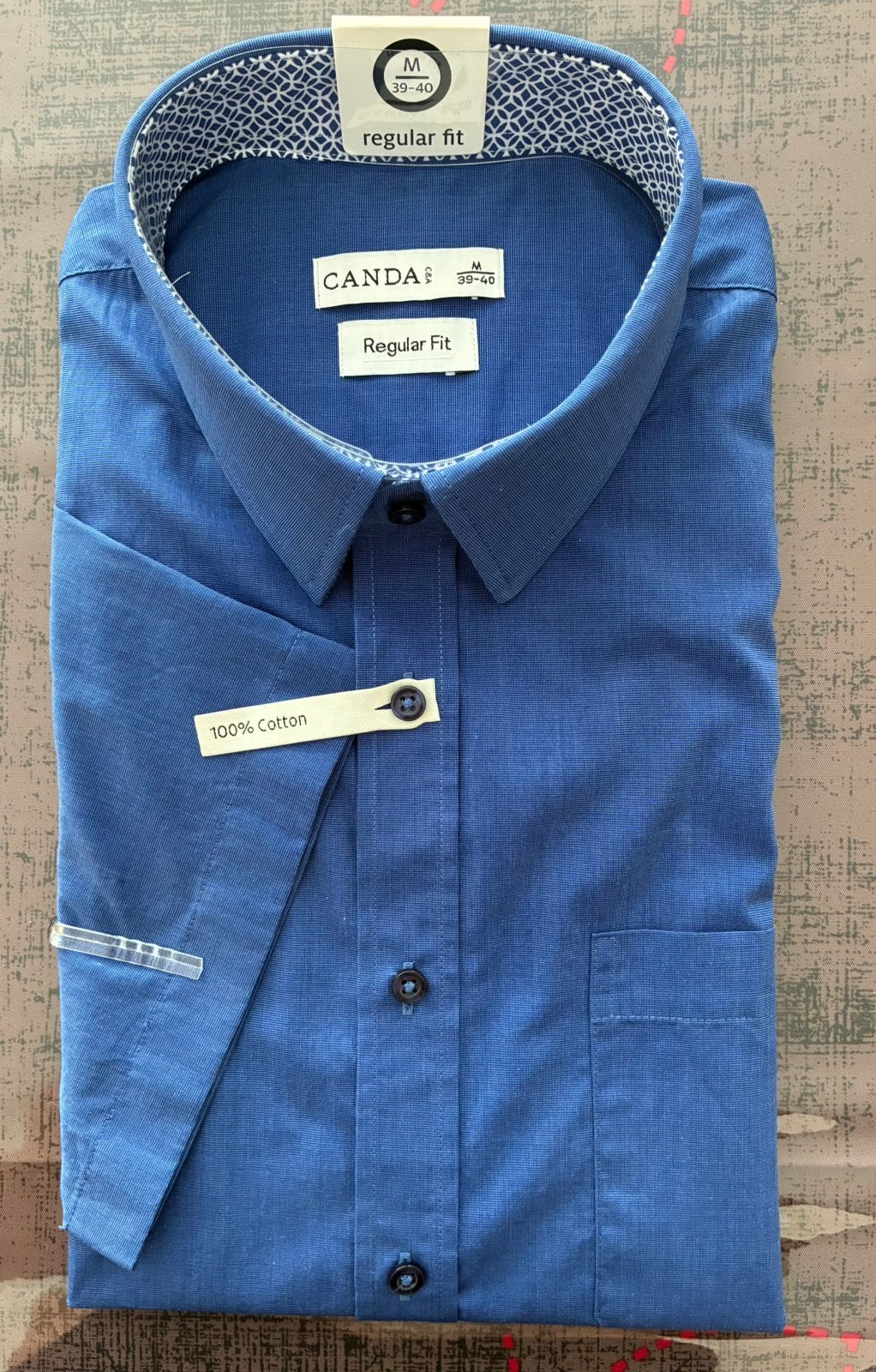 Chemise Homme - manches courtes - Taille M / Neuve !!!, Vêtements | Hommes, Chemises, Enlèvement, Neuf, Bleu, Tour de cou 39/40 (M)