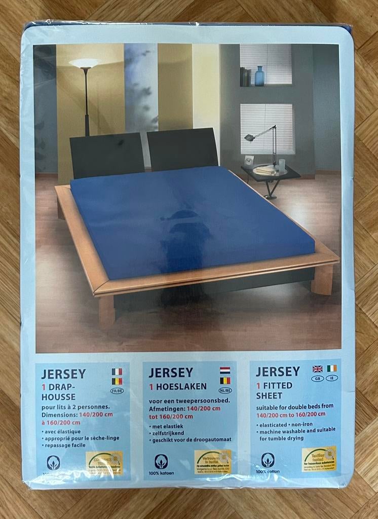 Drap housse 2 personnes, Enlèvement, Comme neuf