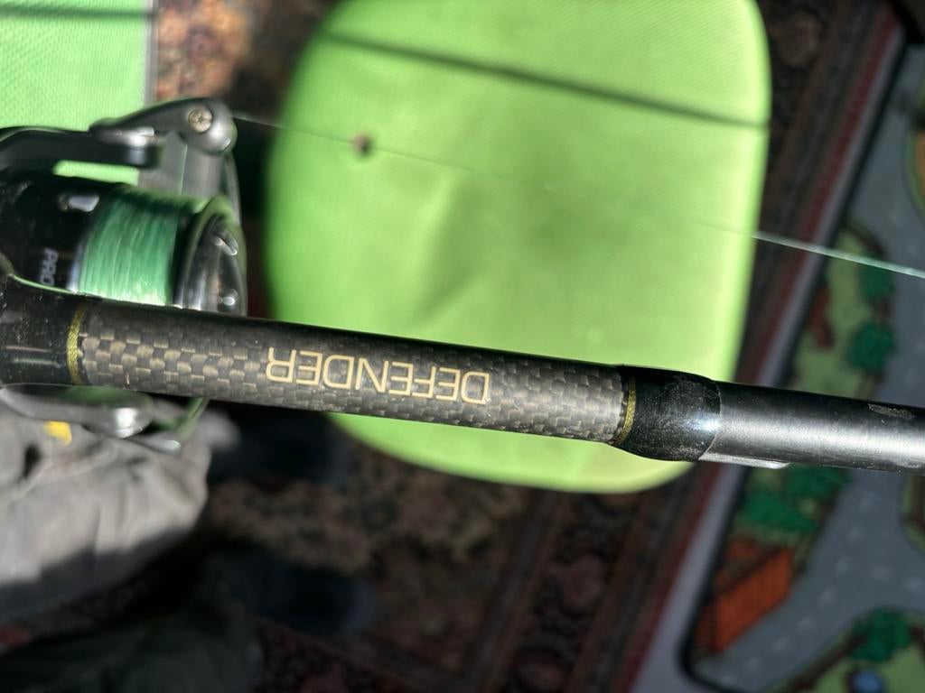 2 karper hengels, Watersport en Boten, Ophalen, Zo goed als nieuw, Complete set