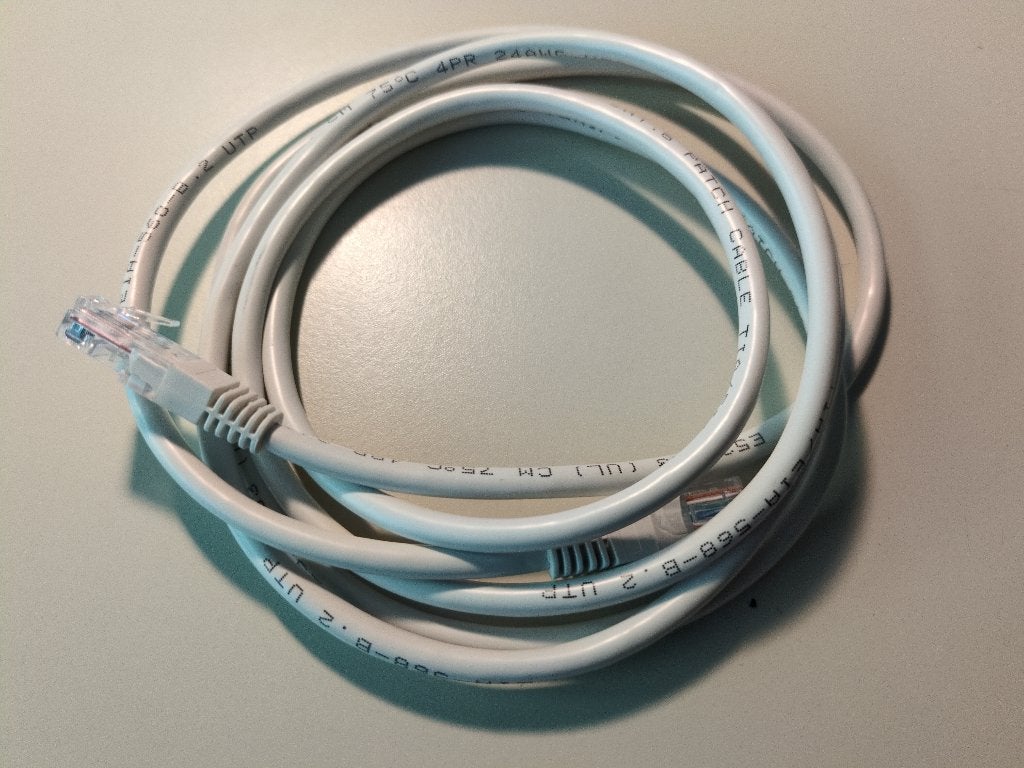 Ethernet patch kabel cat 6 utp 2 m, Computers en Software, Ophalen, Nieuw