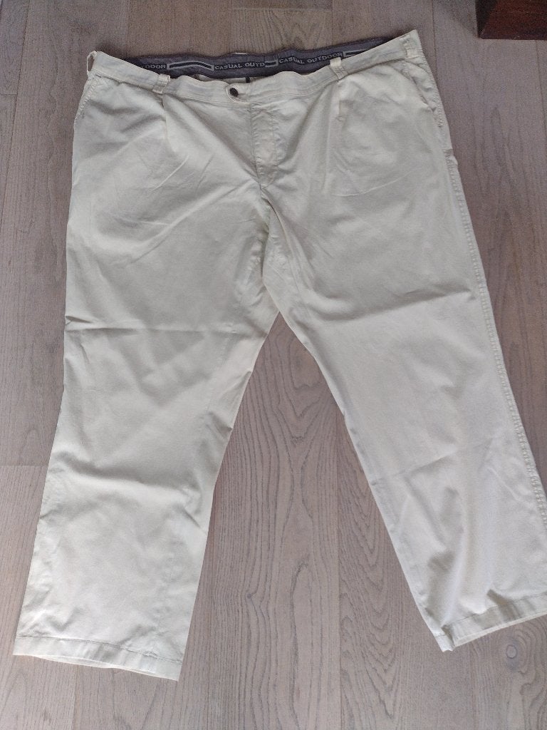 Zomerbroek - Tailleomtrek 130 cm, Ophalen, Beige, Pitcher, Zo goed als nieuw