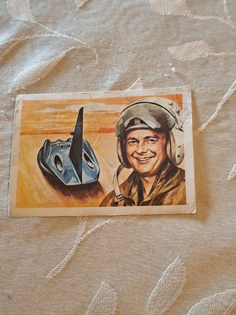Prentje/Chromo : Donald Campbell/Chocolade Jacques, 1960 tot 1980, Gebruikt, Ophalen of Verzenden, Prent