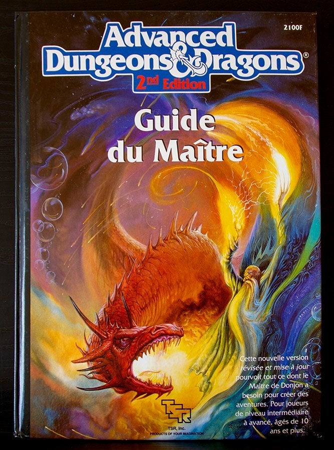 AD&D 2nd Edition 2100F Guide du Maitre TSR 1991, Hobby en Vrije tijd, Ophalen of Verzenden, Zo goed als nieuw, Overige soorten