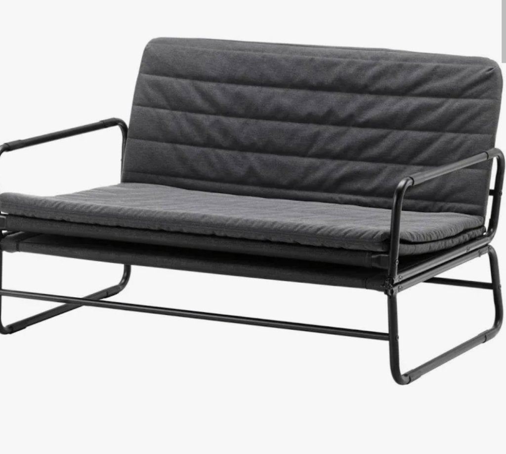 Canapé-lit, Gris, Queen size, Comme neuf, Enlèvement