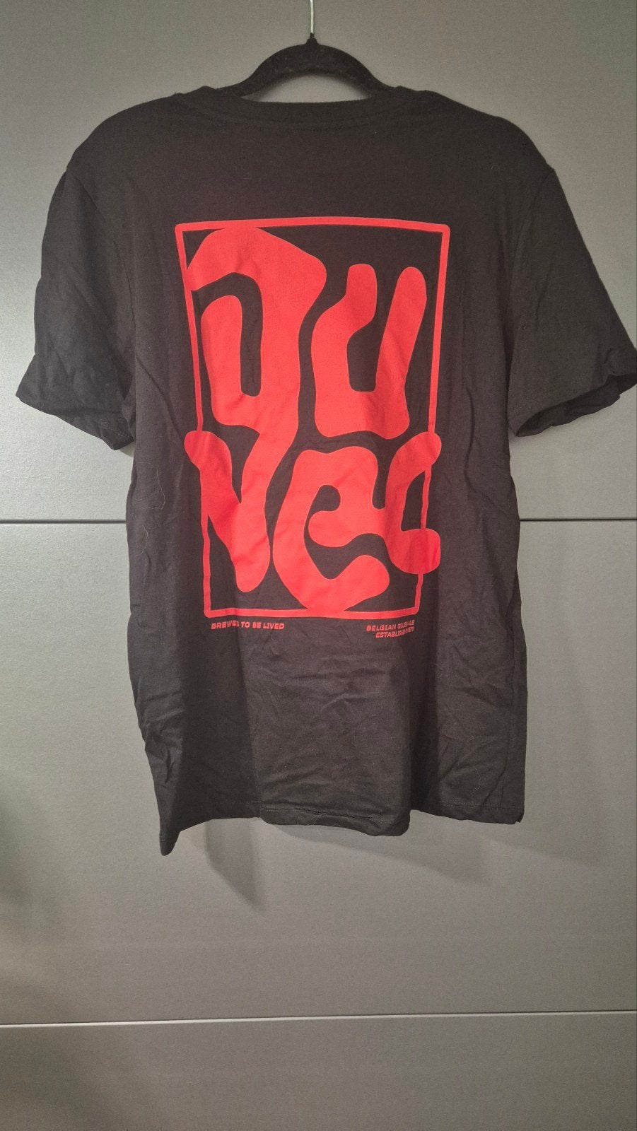 Duvel T-shirt 'Duvel in frame' Maat M, Kleding | Heren, Ophalen of Verzenden, Rood